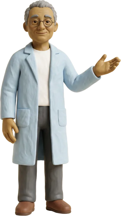 A clay physician presenting the provider view