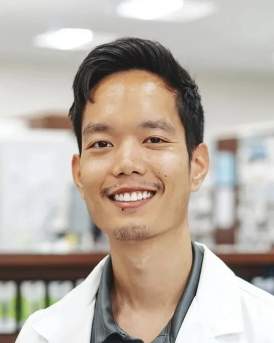 Jack Novansy, PharmD, founder of Callara, in a pharmacy