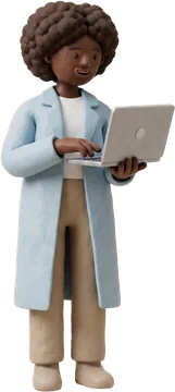 A clay pharmacy team member uploading the patient list on a laptop